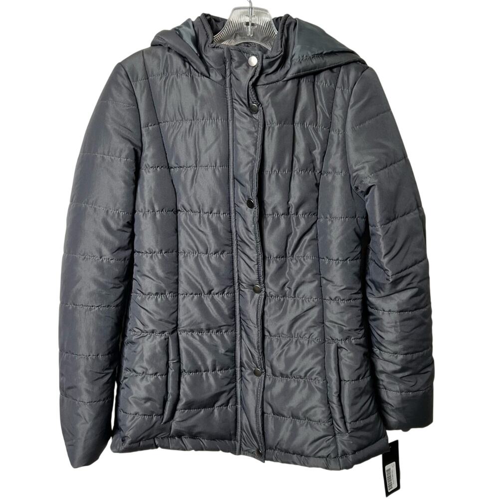 RAMPAGE CHARCOAL WOMEN SIZE SMALL PUFFER WINTER COAT BRAND NEW  FROM MACY'S
